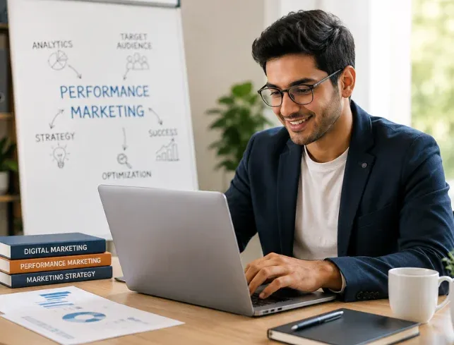 Students participating in a digital marketing course